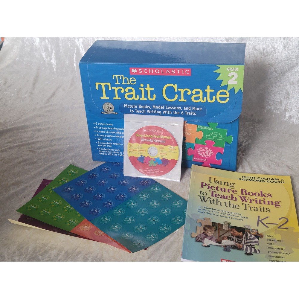 Scholastic The Trait Crate Grade 2 Writing Resource Kit Ruth Culham excellent!